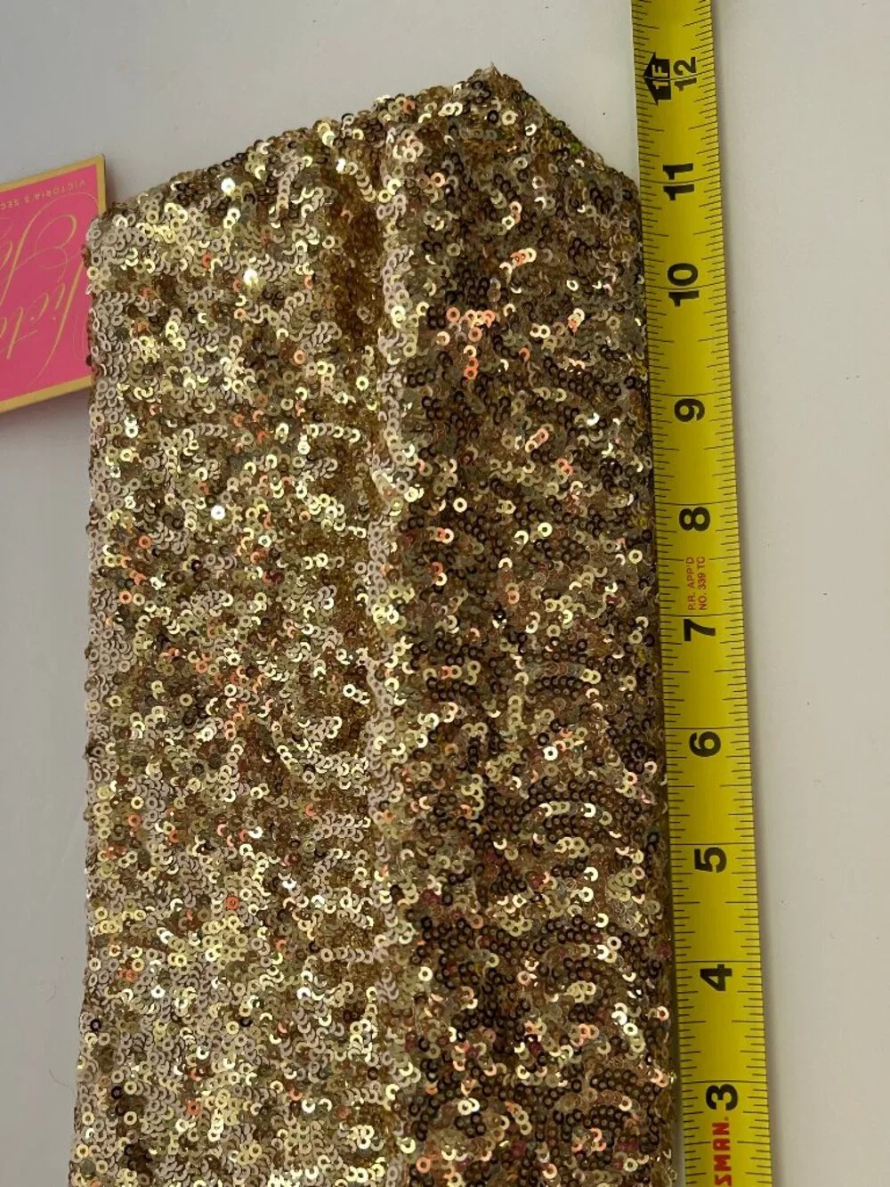 Victoria’s Secret Gold Sequin Clutch Cosmetic Bag NWT Glam Holiday Evening